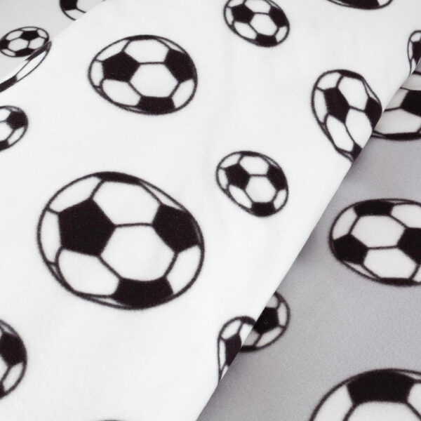 CL Fleece Football Grey Duvet Cover Set detail 2