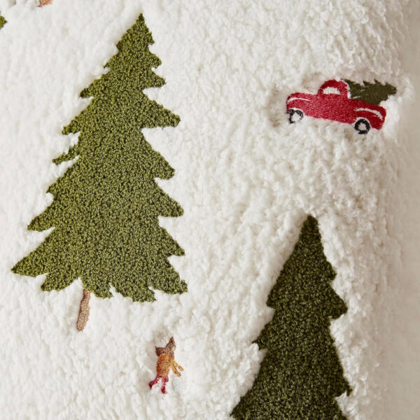 cosy boucle christmas tree cushion filled 45cm x 45cm
