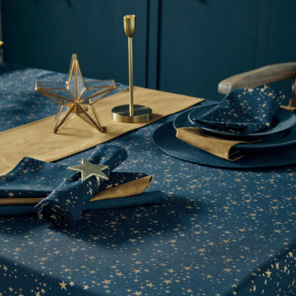 Etoile Stars Navy Blue Stars Table Linens by Walton & Co