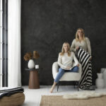 Knitted Stripe Bedspread Throw 150cm x 220cm Style Sisters Detail