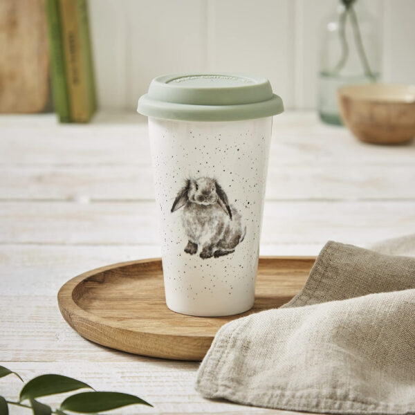 Rosie Rabbit Travel Mug Wrendale Designs Lifestyle