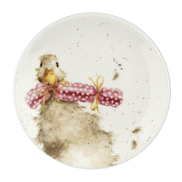 wrendale christmas coupe plates cow and duck