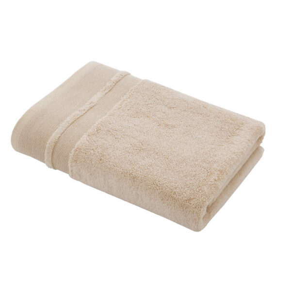 Terence Conran Natural Zero Twist Cotton Modal Towel Folded