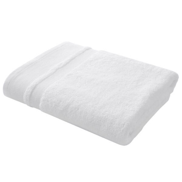 Terence Conran White Zero Twist Cotton Modal Towel Folded