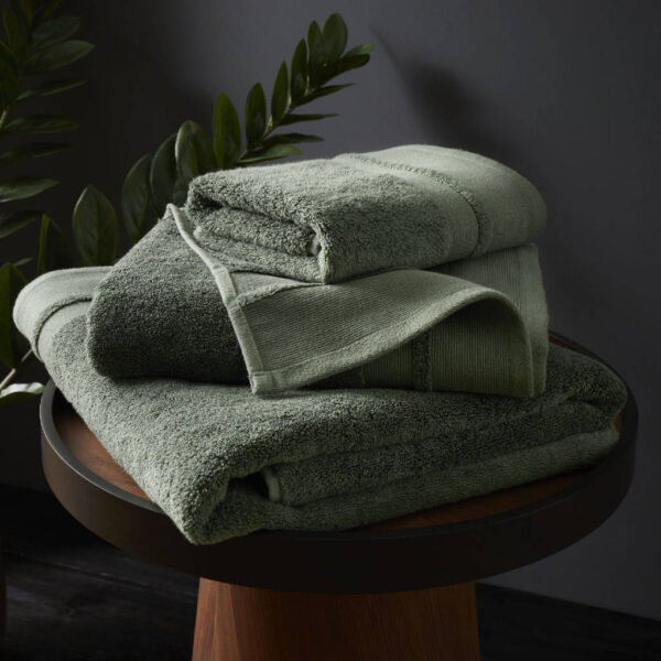 Terence Conran Forest Green Zero Twist Cotton Modal Towel Bundle