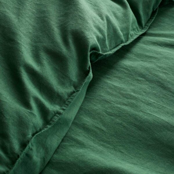 Terrence Conran Relaxed Cotton Linen Green Edging Detail