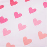 Lansfield Hearts And Stripes Twin Sheet Close Up Image