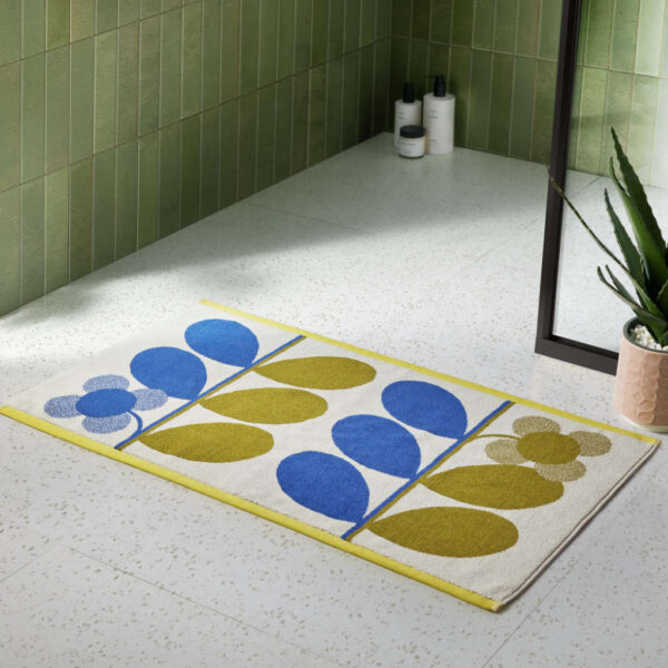 Orla Kiely Stem Bloom Duo Bathroom Towel Lifestyle Image