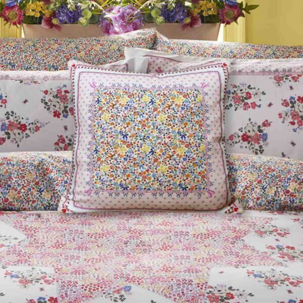 Cath Kidston Patchwork Pink Bedding Cushion