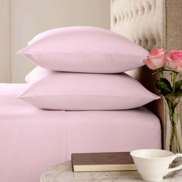 Helena Springfield Brushed Cotton Sheets Baby Pink