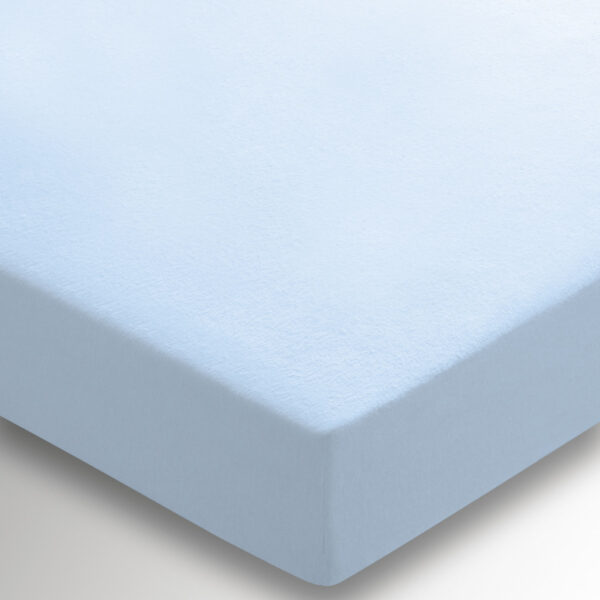 Helena Springfield Brushed Cotton Sheets Chambray Blue Close Up Image