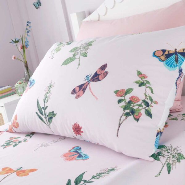 RHS Butterfly Garden Pink Pillowcases