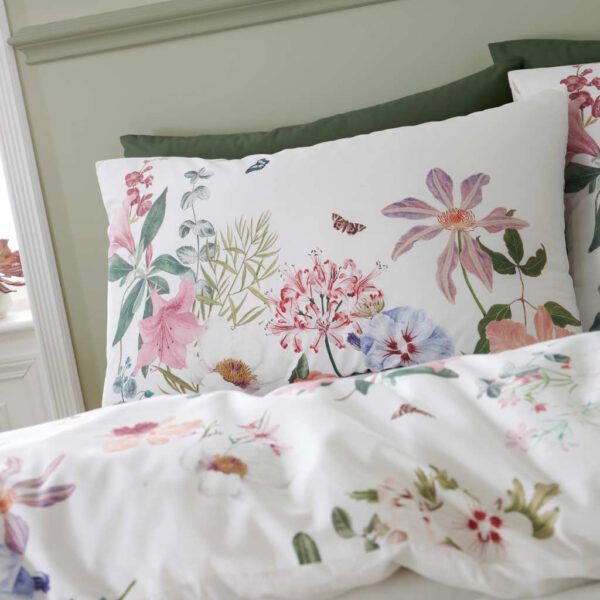 RHS Exotic Garden White Pillowcases