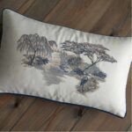 RHS Japanese Garden Cushion Close Up Image