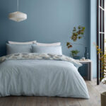 RHS Japanese Garden Seafoam Duvet Cover Set Reverse Image