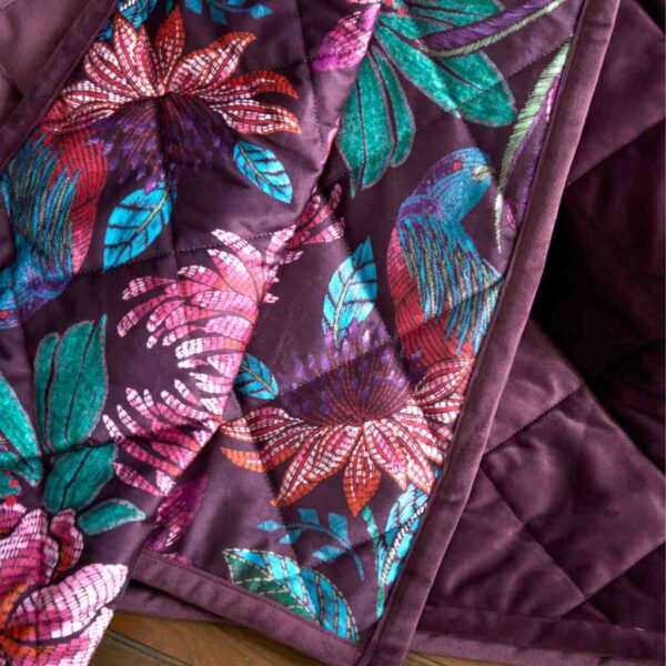 Bridgerton Kate Floral Bedspread Detail Image