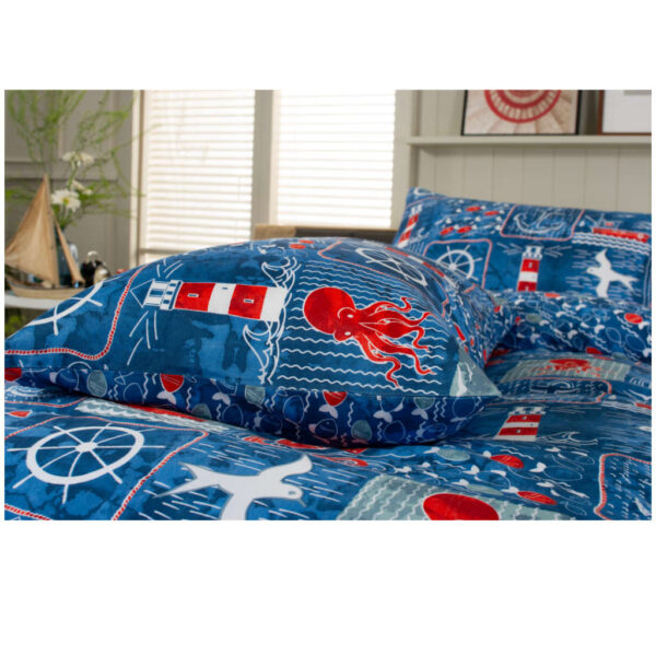 Coastal Patch Duvet Cover Set Close Up of Pillowcases