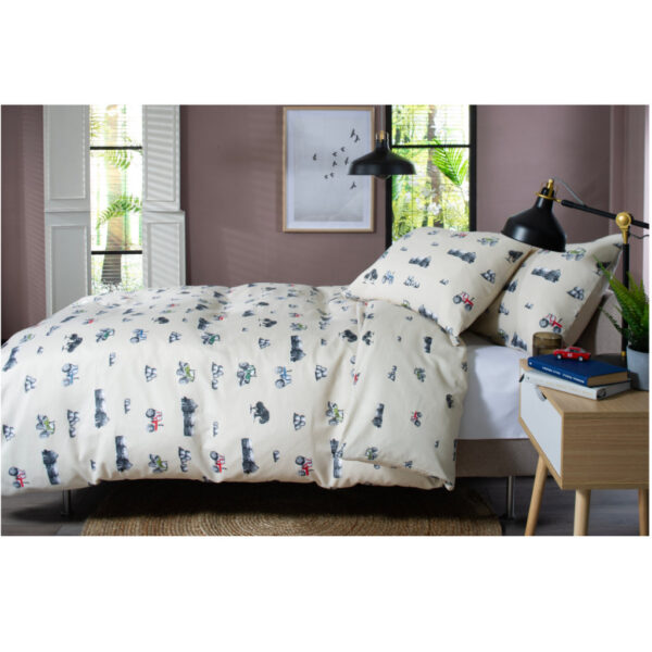 On the land duvet cover set side view