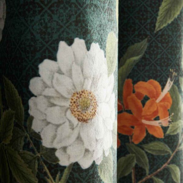 RHS Arcadia Floral Curtains Detail Image