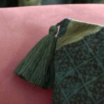RHS Arcadia Floral Cushion Tassel Detail Image