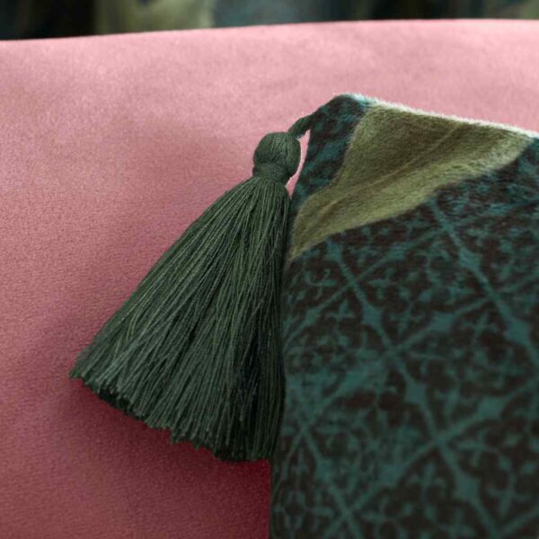 RHS Arcadia Floral Cushion Tassel Detail Image