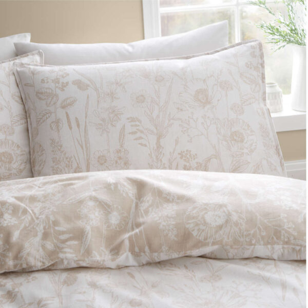 Bianca Brushed Floral Toile Pillowcase Image