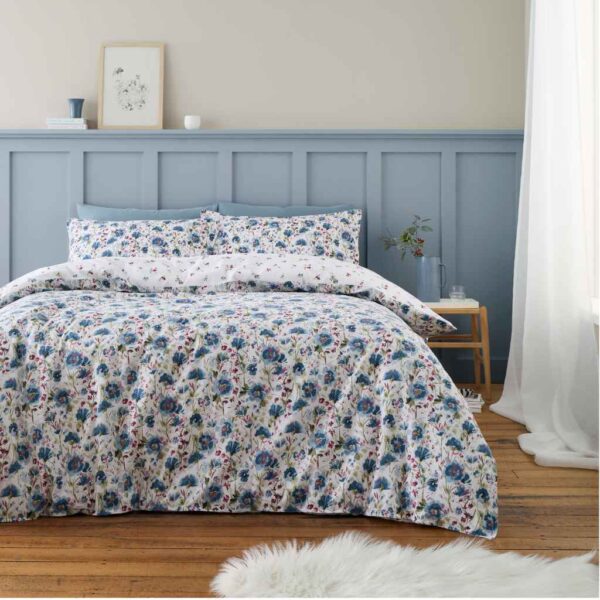 Bianca Brushed Ophelia Floral Blue Main Image