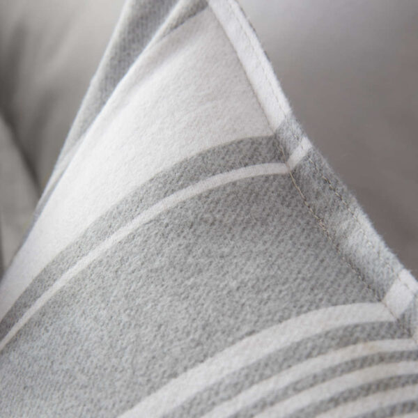 Bianca Brushed Ticking Stripe Close Up Image