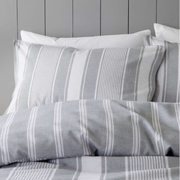 Bianca Brushed Ticking Stripe Pillowcase Image