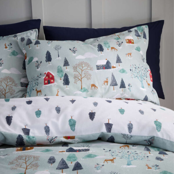 Bianca Brushed Winter Scene Pillowcase Image