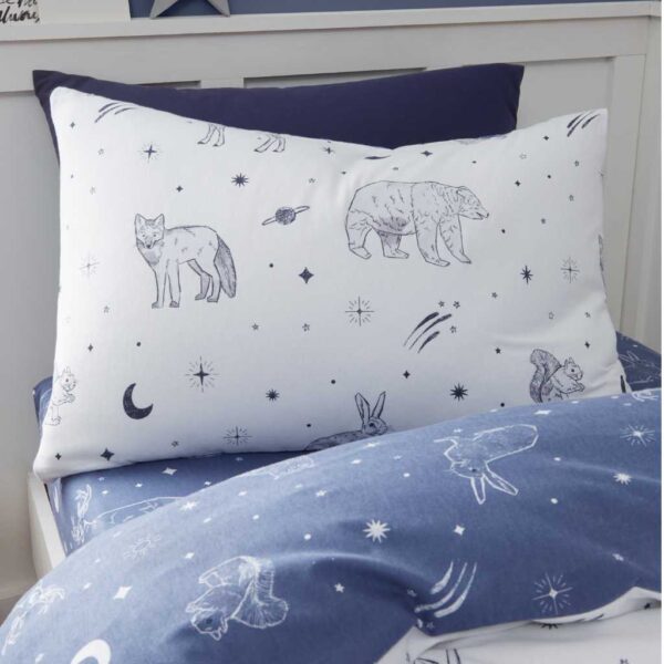 Bianca Brushed Starlight Animals Pillowcase Image