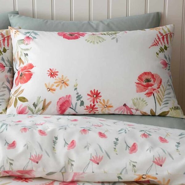 Lansfield Ella Poppy Cream Pillowcase Image