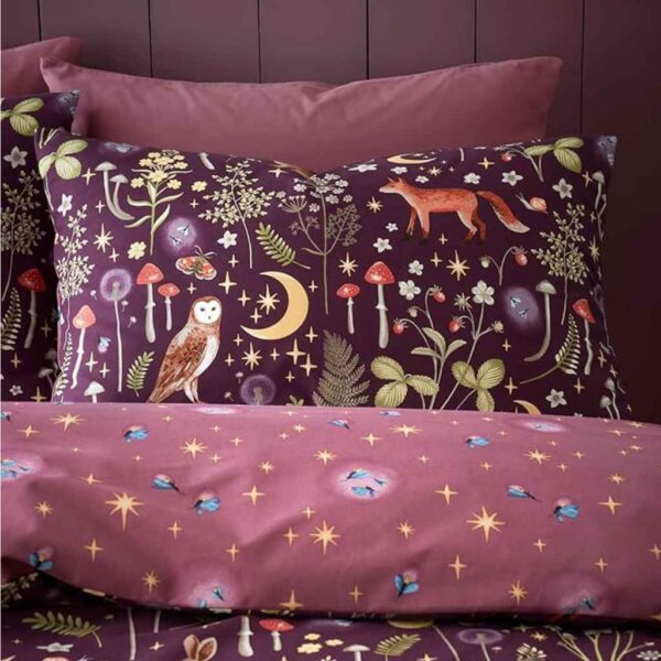 Lansfield Enchanted Twilight Plum Pillowcase Image