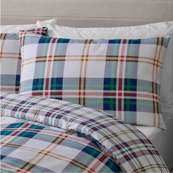 Lansfield Kelso Check Green Pillowcase Image