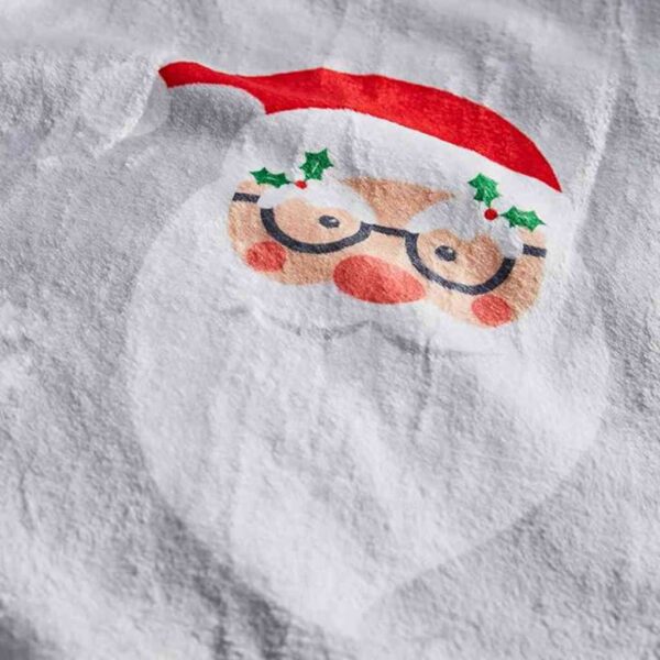 Lansfield Santa Spectacular Fleece Throw Close Up Image