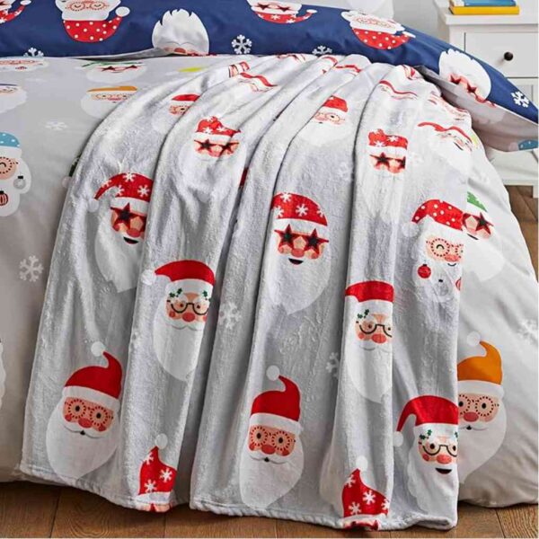 Lansfield Santa Spectacular Fleece Throw Main Image