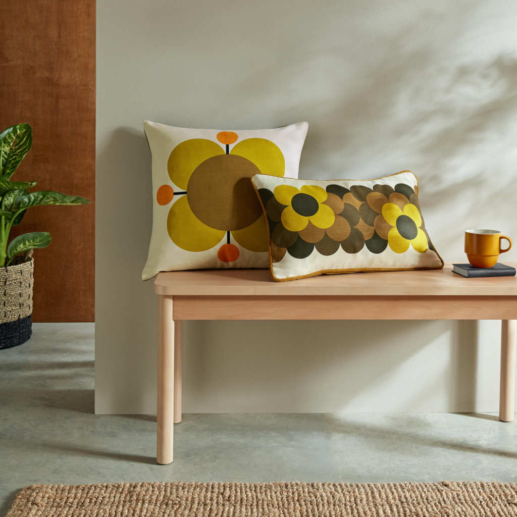 Orla Kiely Atomic Flower Primrose Cushion