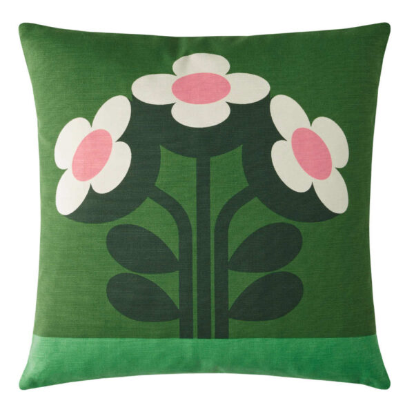 Orla Kiely Buttercup Pine Cushion Front