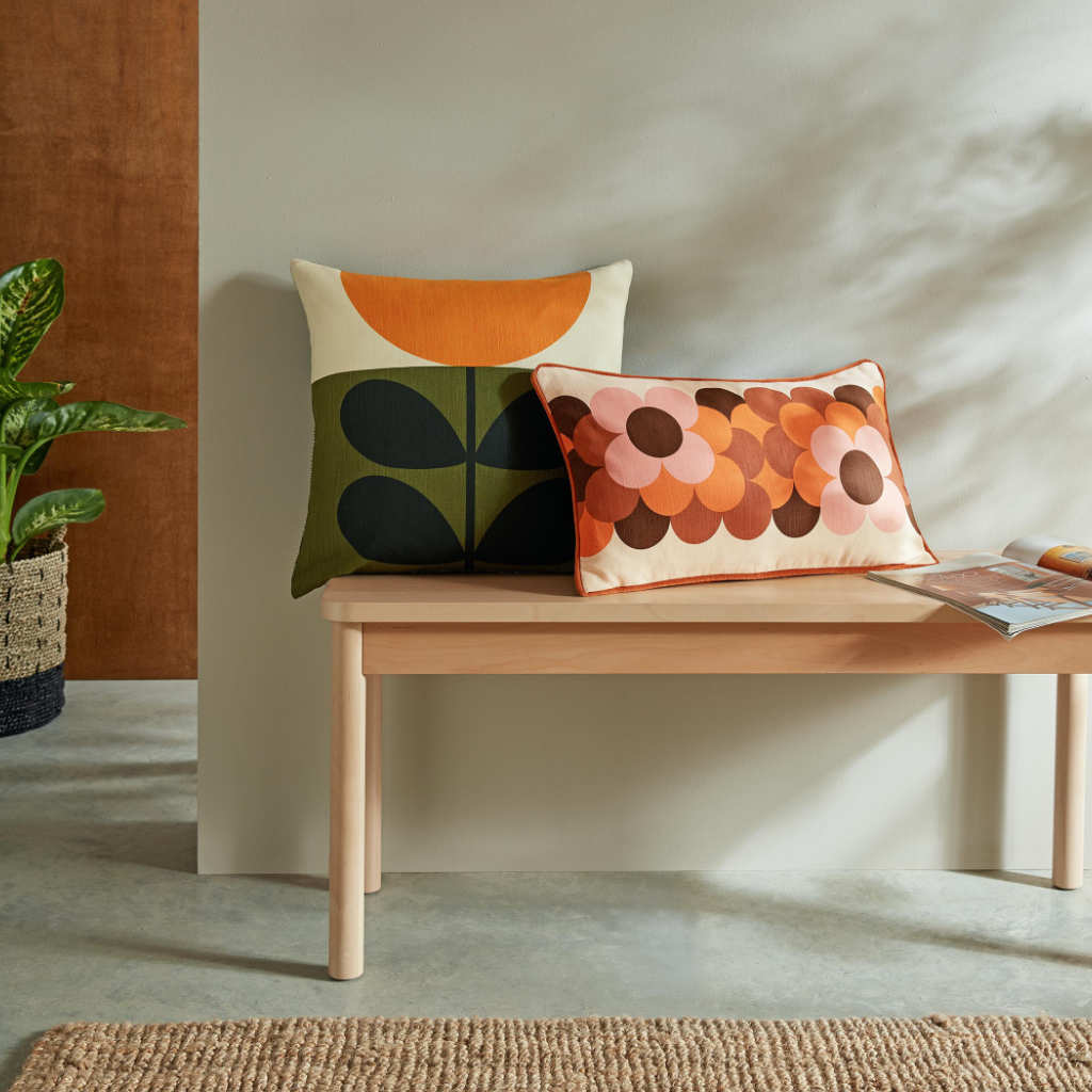 Orla Kiely Sunflower Orange Cushion