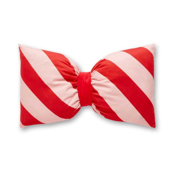 Sassy B Dotty Bows Candy Stripe Pink Cut Out Image