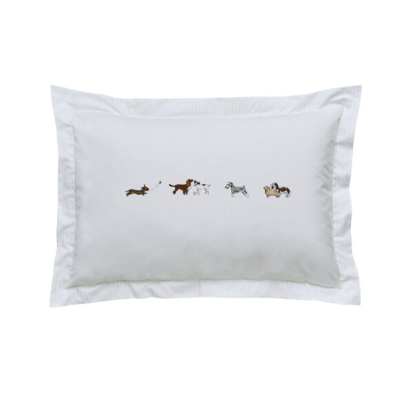 Sophie Allport Doggy Day Care Pillowcase Front