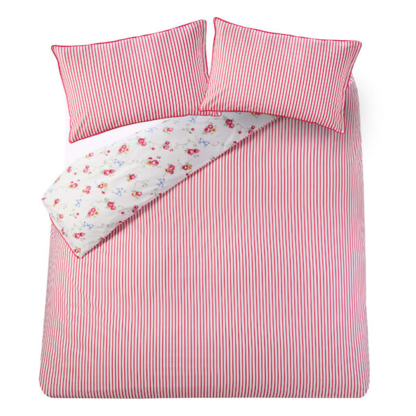 Cath Kidston Rose & Bows Duvet Cover Set Cut Out reverse