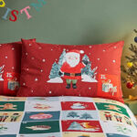 Lansfield Christmas Advent Calendar Red Pillowcase Image