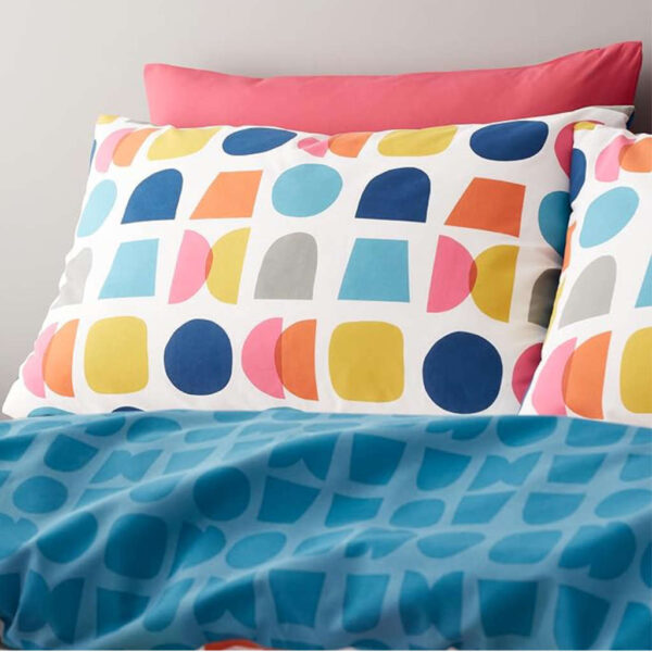 Lansfield Connect Geo Teal Pillowcase Image