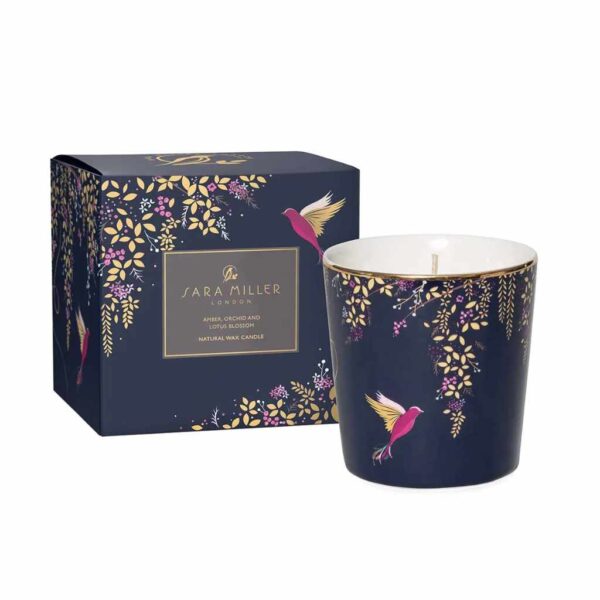 Sara Miller Amber Candle with Packaging