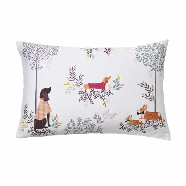 Sara Miller Dapper Dogs Multi Right Pillowcase