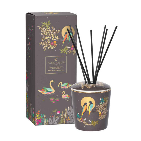 Sara Miller Geranium Diffuser showing packaging