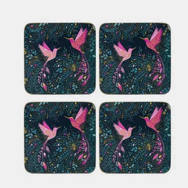 Sara Miller Hummingbird Paradise Coasters Set of 4