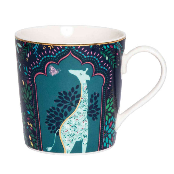 Sara Miller India Collection Giraffe Courtyard Mug