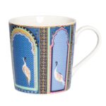 Sara Miller India Collection Lattice Windows Mug